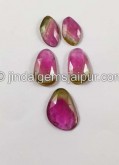 Rubellite Rose Cut Slices
